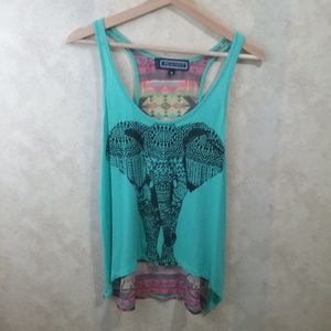 women"s green tank top IRIS & NAVY size S AA16